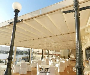 movable-roof for weeding salone