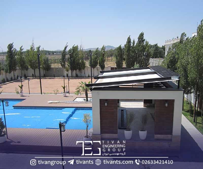 سایبان پارچه ای برای حیاط