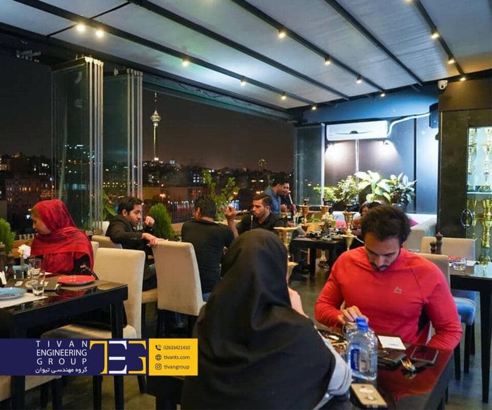 سقف متحرک رستوران ۷۰۳
