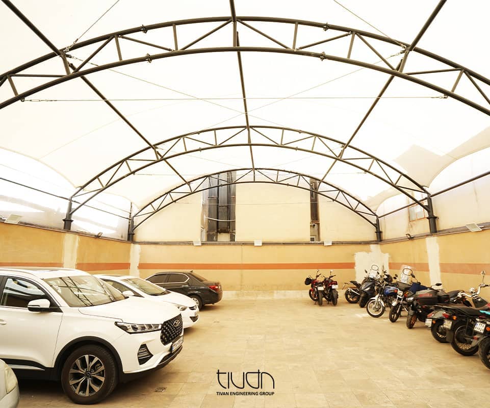 سایبان پارکینگ برق غدیر