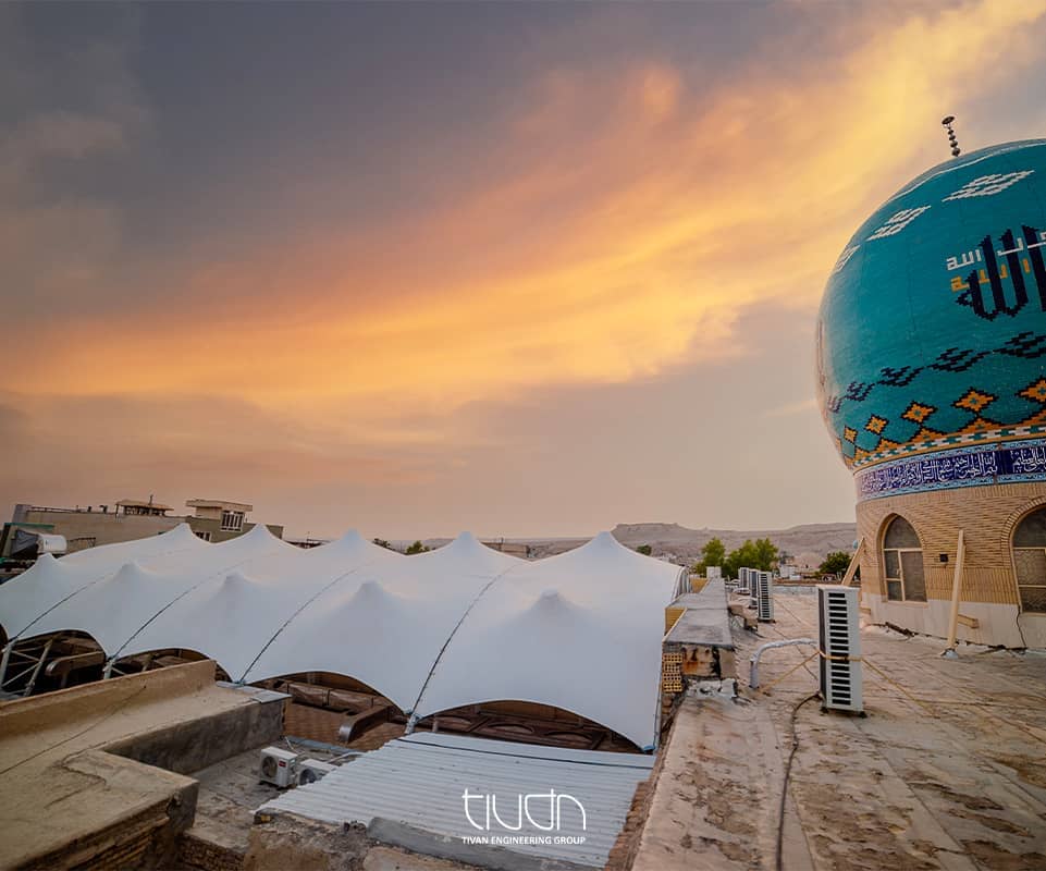 سایبان حسینیه حاج تقی