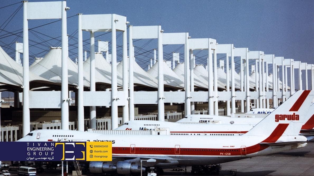 سازه فرودگاه جده معماری پایدار سازه چادری